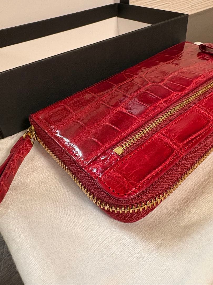 【極美品】iiisanpo　サンポー　クロコダイル　crocodile　長財布