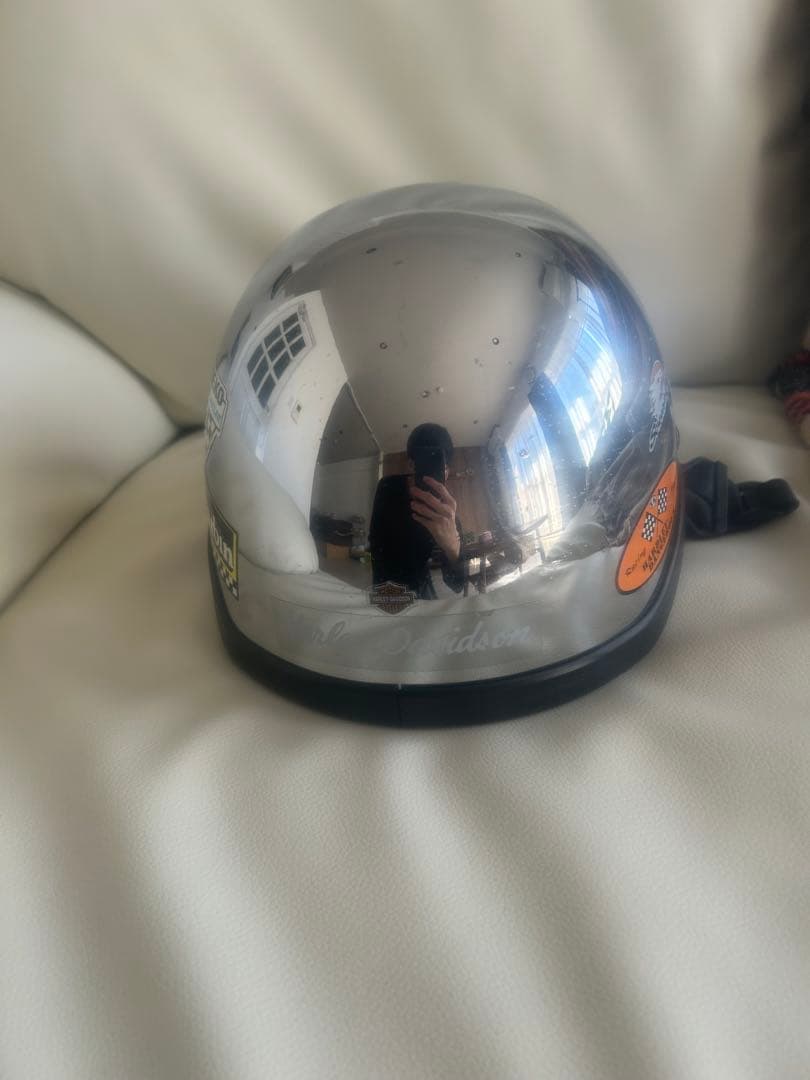 激レア デイトナ シルバーデザイン 半ヘルメット Harley-Davidson