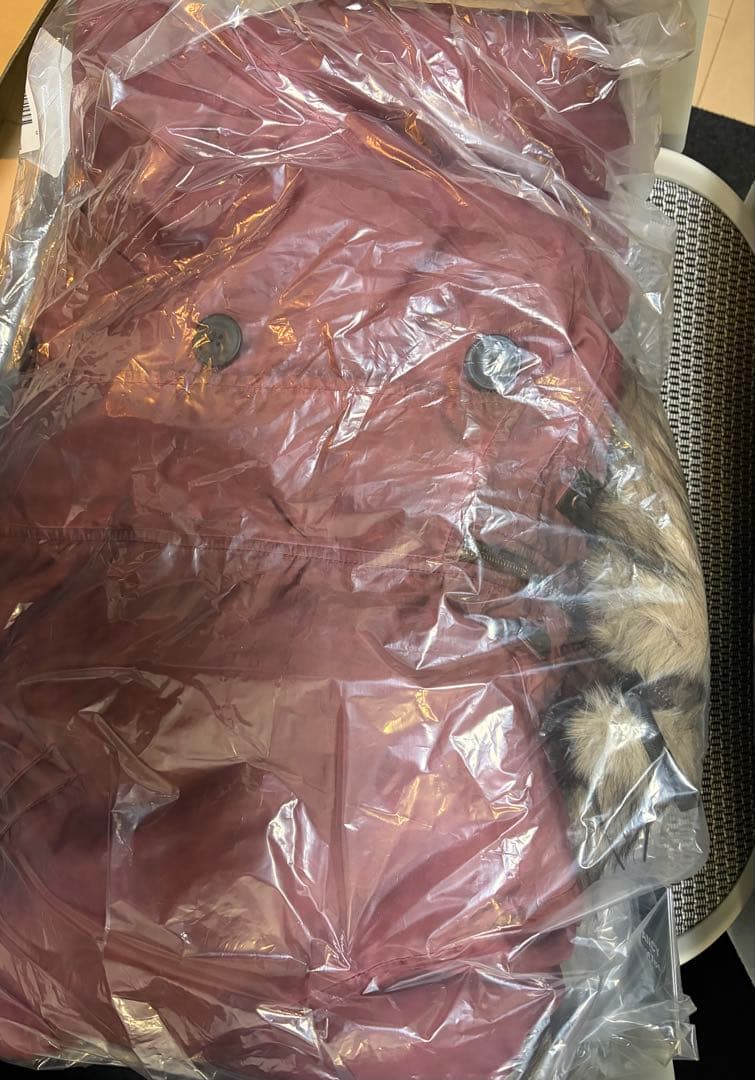 【GRANCY】ファーポケットデザインフェードN2Bジャケット　ピンクLサイズ