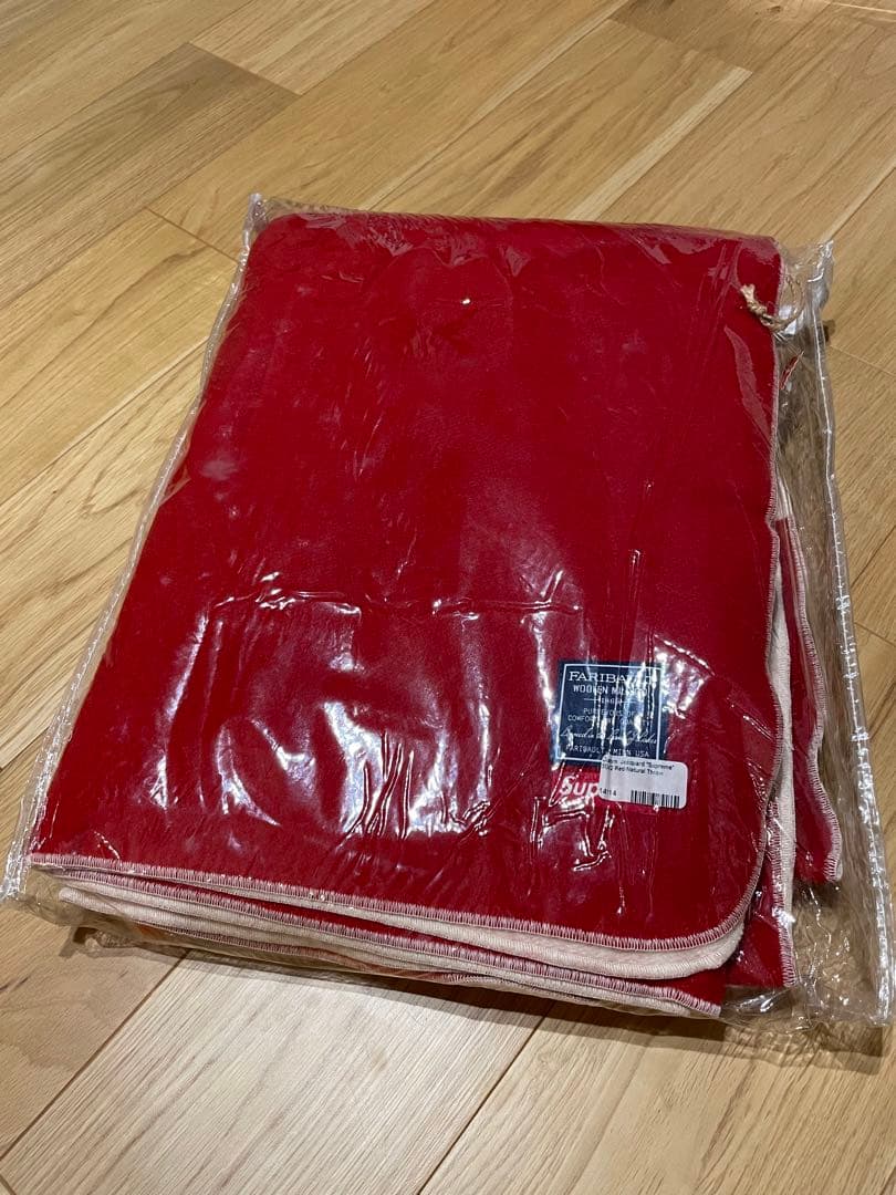 Supreme Faribault Wool Blanket ブランケット 赤