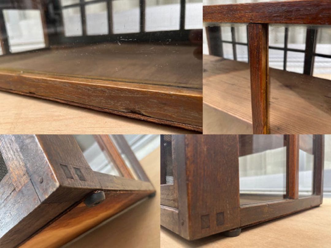 アンティーク　ガラスケース　昭和レトロ　ショーケース　ヴィンテージ　古家具