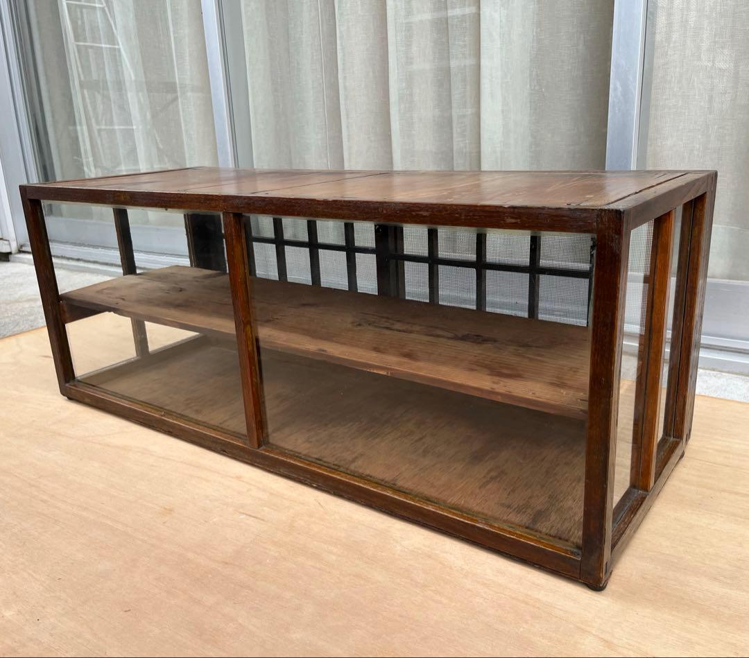 アンティーク　ガラスケース　昭和レトロ　ショーケース　ヴィンテージ　古家具