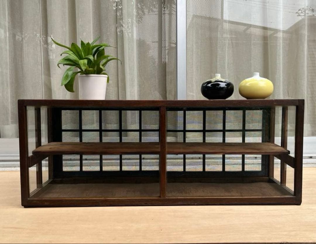 アンティーク　ガラスケース　昭和レトロ　ショーケース　ヴィンテージ　古家具