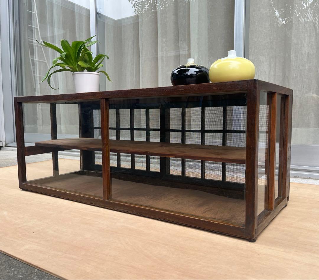 アンティーク　ガラスケース　昭和レトロ　ショーケース　ヴィンテージ　古家具