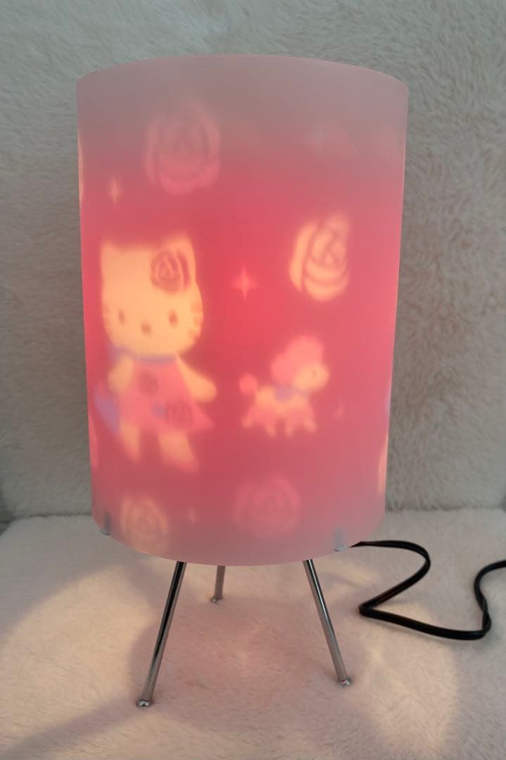 平成レトロ ハローキティ くるくるまわる ルームランプ ルームライト
