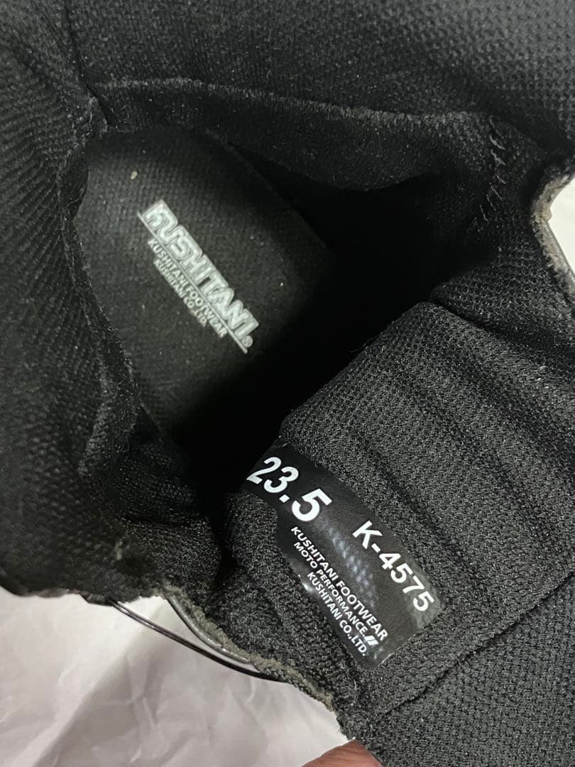 クシタニ K-4575 ライディングブーツ ガンメタ23.5cm 新品同様