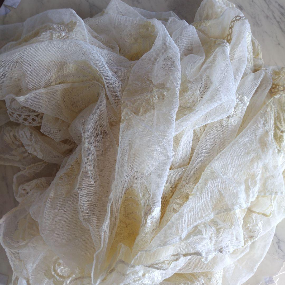 フランスアンティークチュール　ベッドカバー
