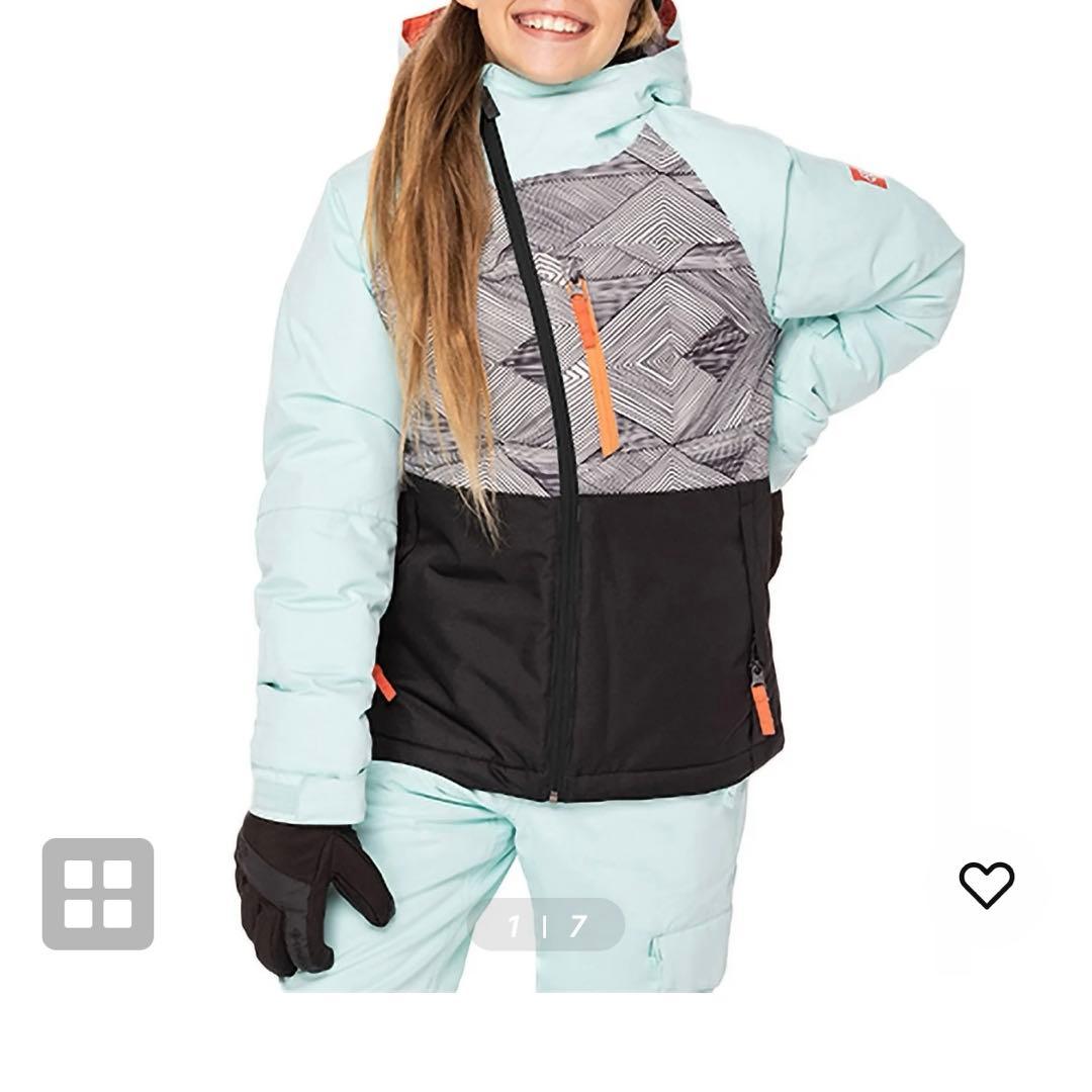 686 キッズ スノーボード ウェア Sサイズ ミントグリーン/ブラック