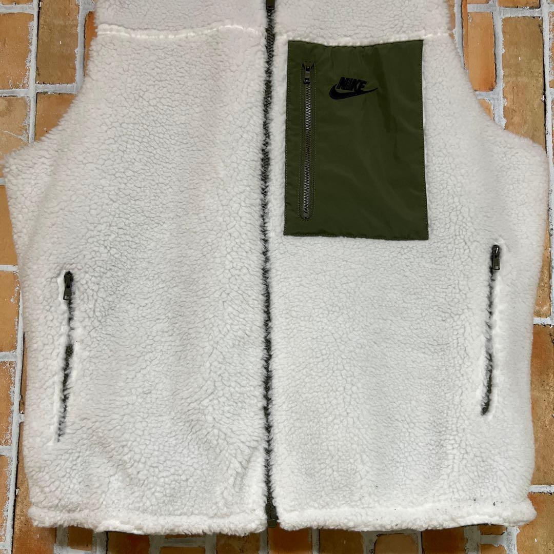 201NIKEリバーシブルベスト ナイキボアモコモコウインタライズドス