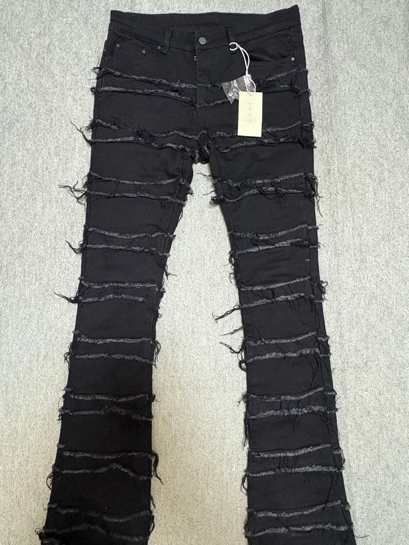 mnml Paneled Skinny Stacked Denim フレアデニム
