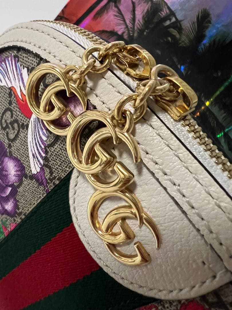 グッチ　オフィディア　ショルダーバッグ　フローラ　花柄