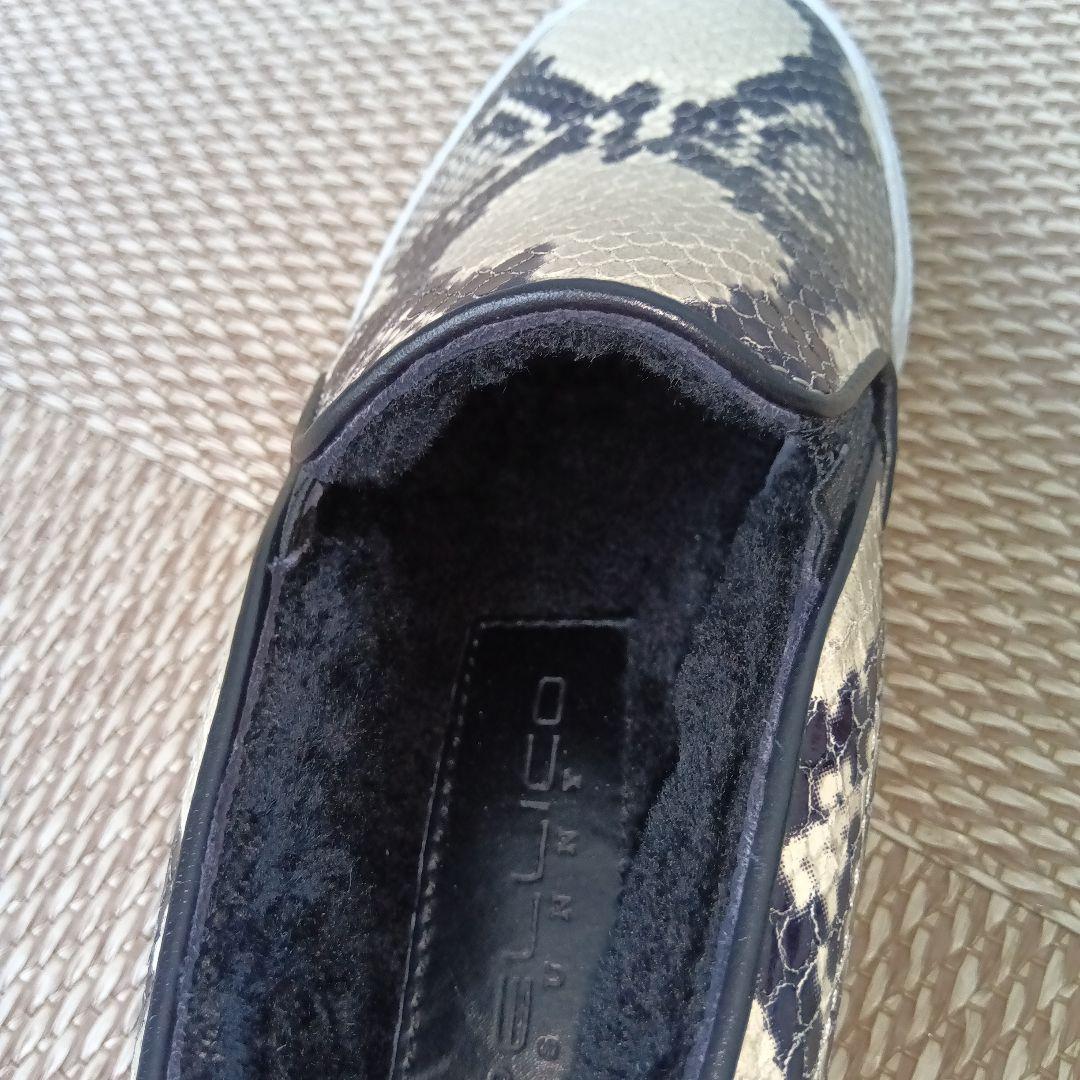 期間限定値下 ペリーコサニー　ボア 厚底 パイソン柄スニーカー 36