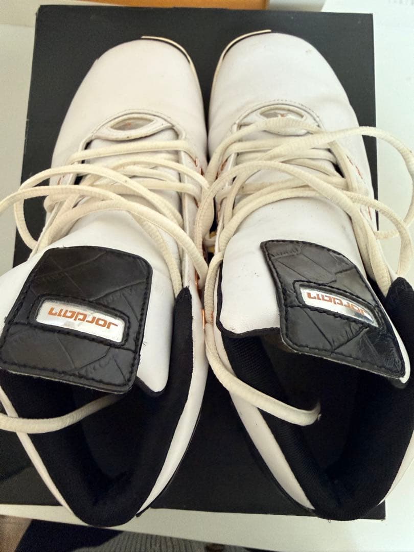 air jordan 17バスケットボールシューズ ホワイト/ブラック/ゴールド