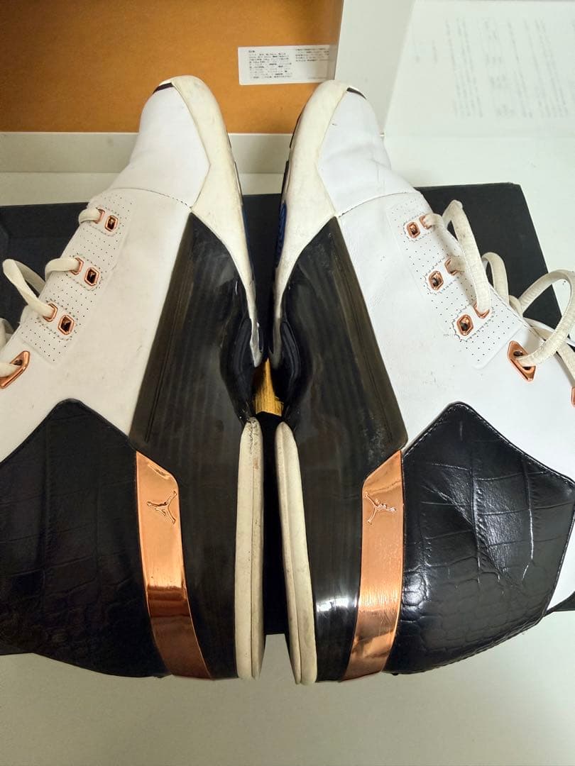 air jordan 17バスケットボールシューズ ホワイト/ブラック/ゴールド