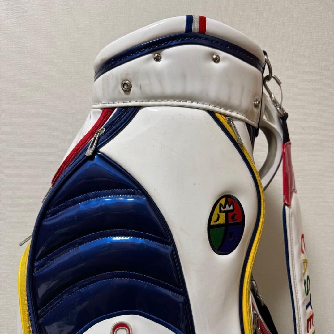 CASTELBAJAC カステルバジャック キャディバッグ ホワイト エナメル