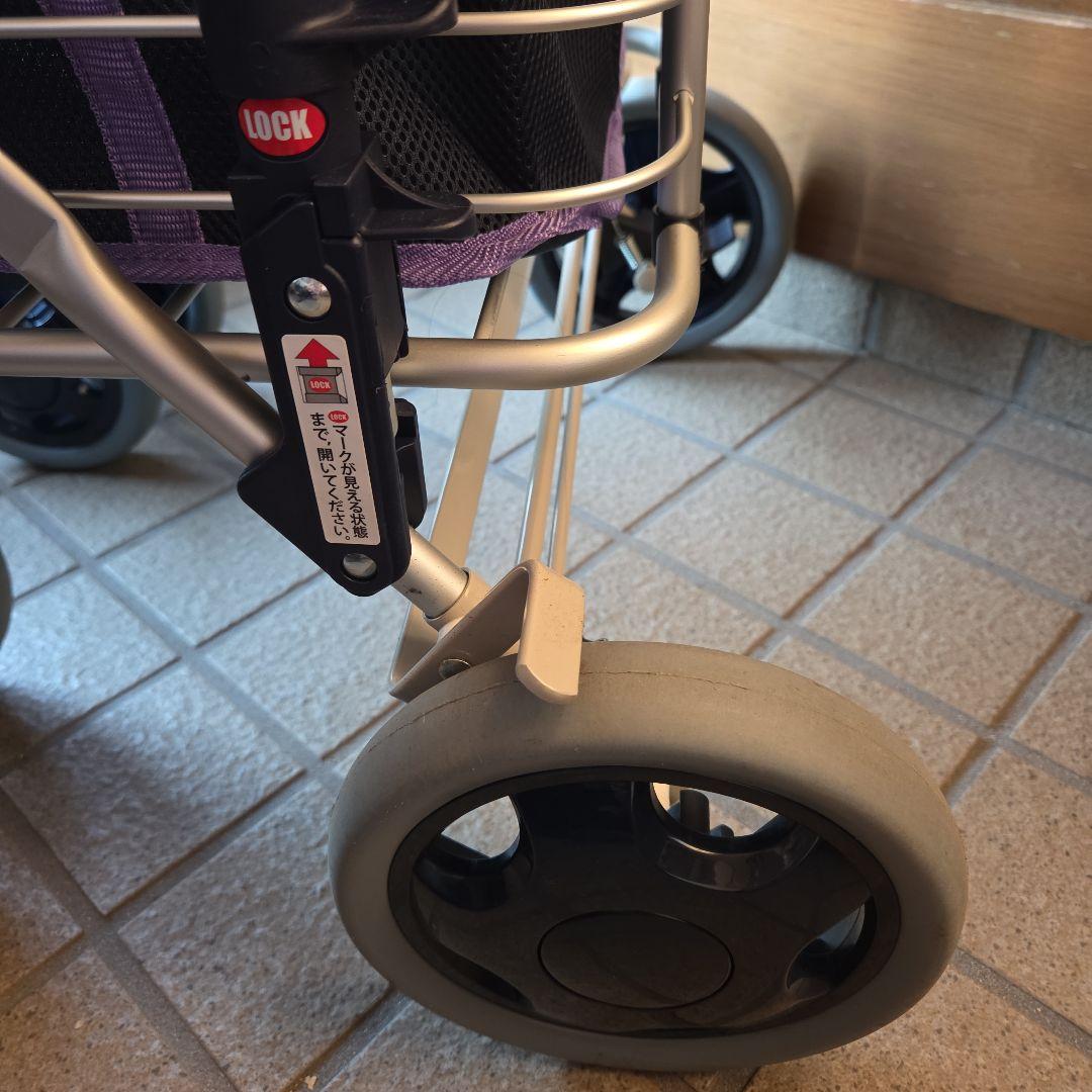 ユーバ産業 アルミワイヤーカート メッシュ紺 A-0245M