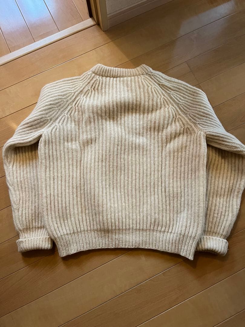 80s 英国製 Peter Storm ウール ニット セーター ホワイト