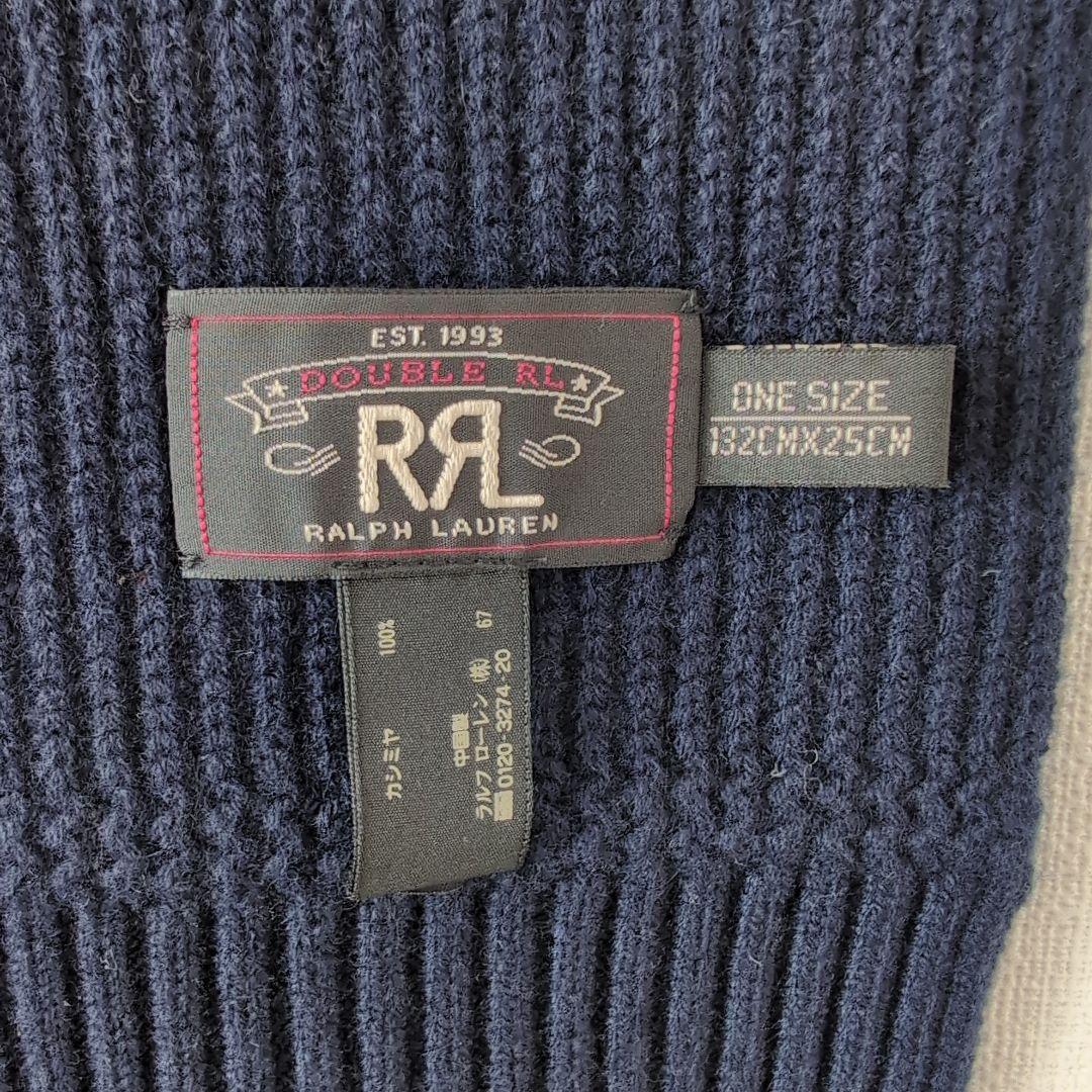 最 安値ファッション - RRL ネイビー カシミヤ マフラー 132cm x 25cm