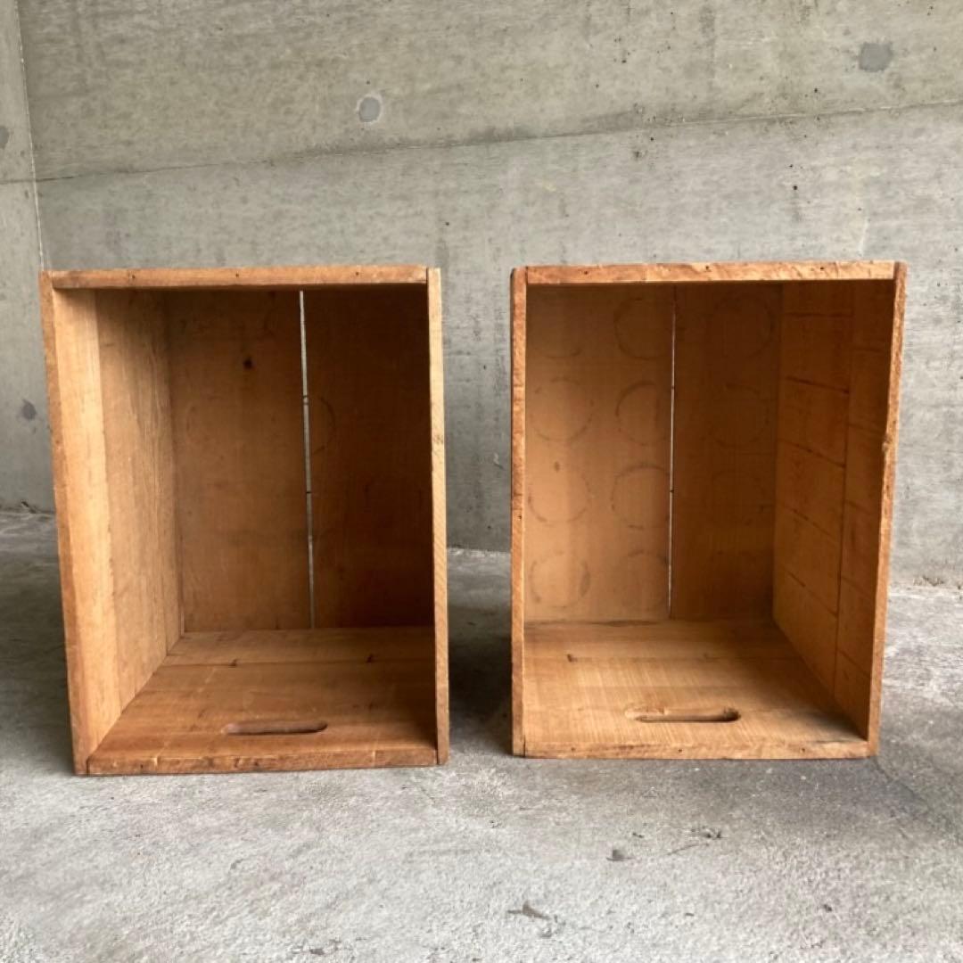 アサヒビール 木箱 ケース ボックス 収納 木製 2点 レトロ ヴィンテージ