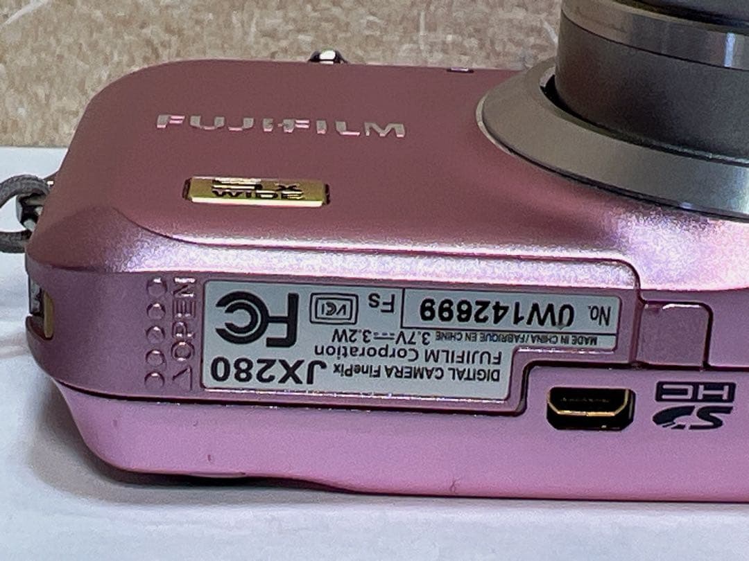 FUJIFILM FinePix JX280 ピンク デジカメ コンデジ