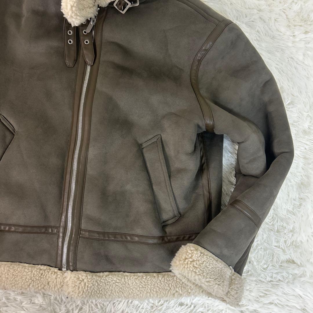 大きいサイズ✨【ザラ】フェイクムートンコート/フライトジャケット