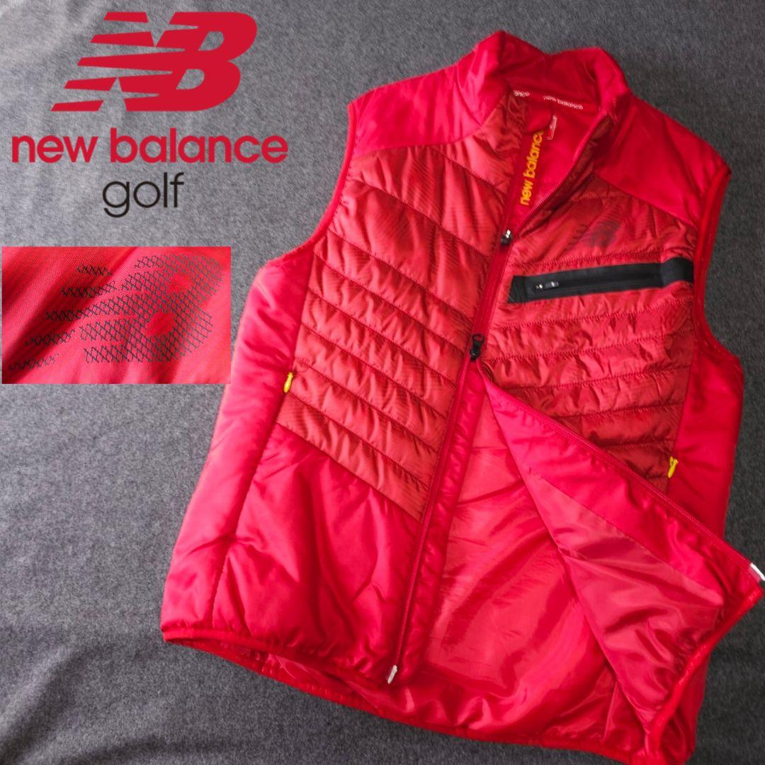 ニューバランスゴルフ】人気キルティング×ロゴ 中綿ゴルフジップベスト