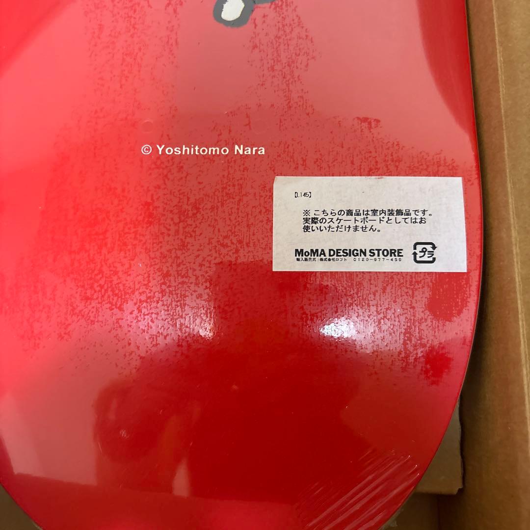 Yoshitomo Nara スケートボードデッキ 赤白新品2年末年始購入不可