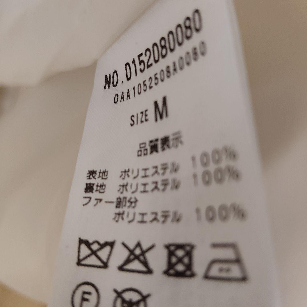 NICE CLAUP ファー付きロングコート