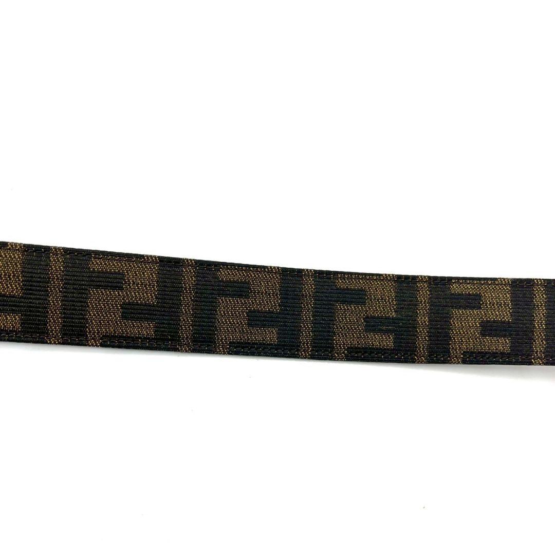 【未使用級】フェンディ　ベルト　FF柄　ズッカ柄　ズッキーノ　バックル　ロゴ金具
