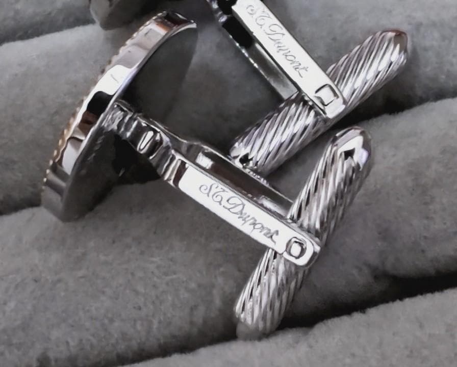 S.T Duponデュポン SILVER925タイピン、カフス箱付き 40951 - メルカリ