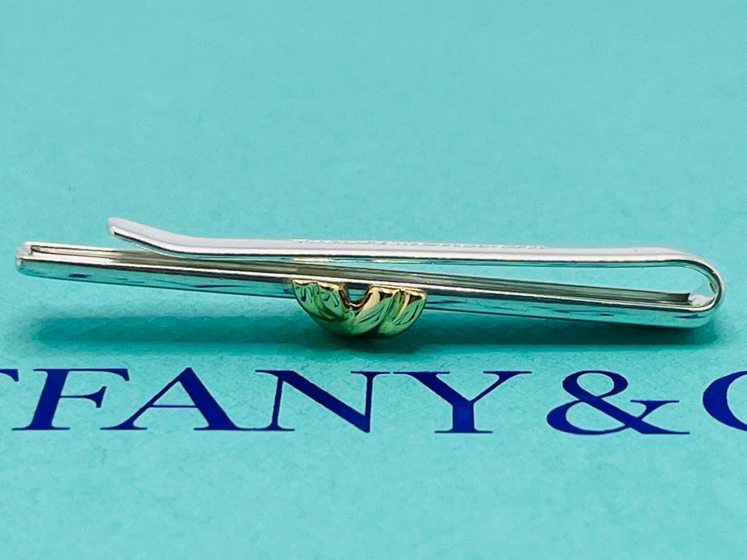 c678 美品 ティファニー 1995シグネチャー ネクタイピン 750/925