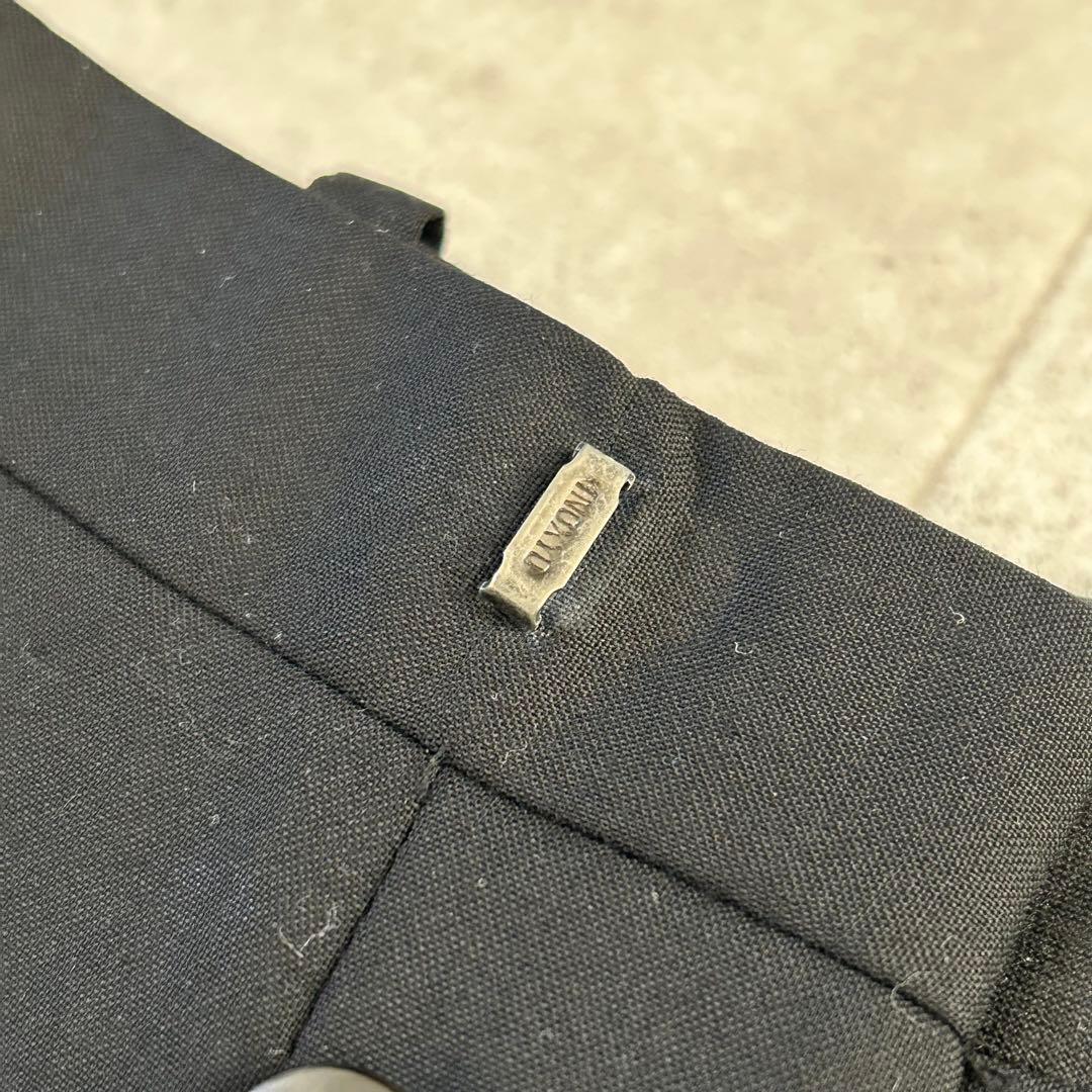 JIL SANDER センタープレススラックス 1タック ブラック サイズ46