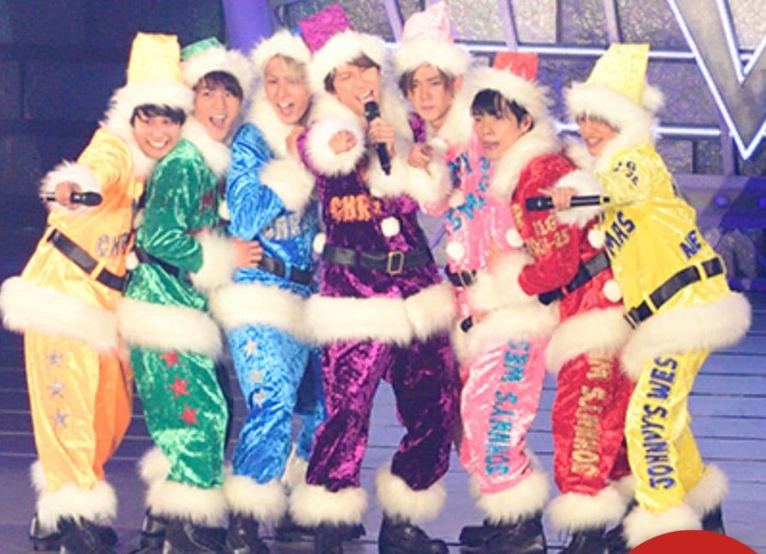 ちびすと　ちびスト　なにわ男子　WEST，　服ポンチョ　クリスマス