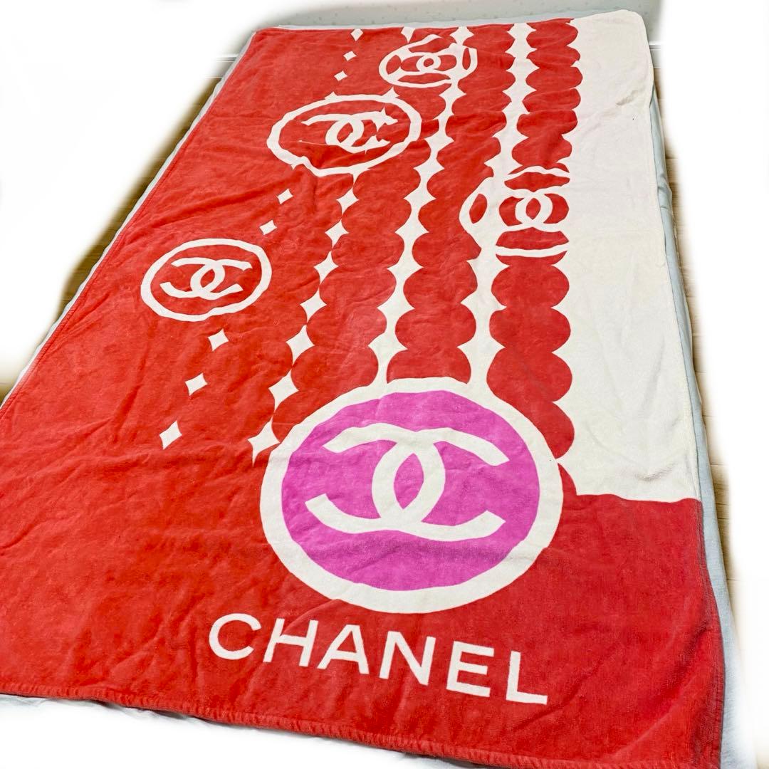 CHANEL タオルケット　ビーチタオル　ブランケット
