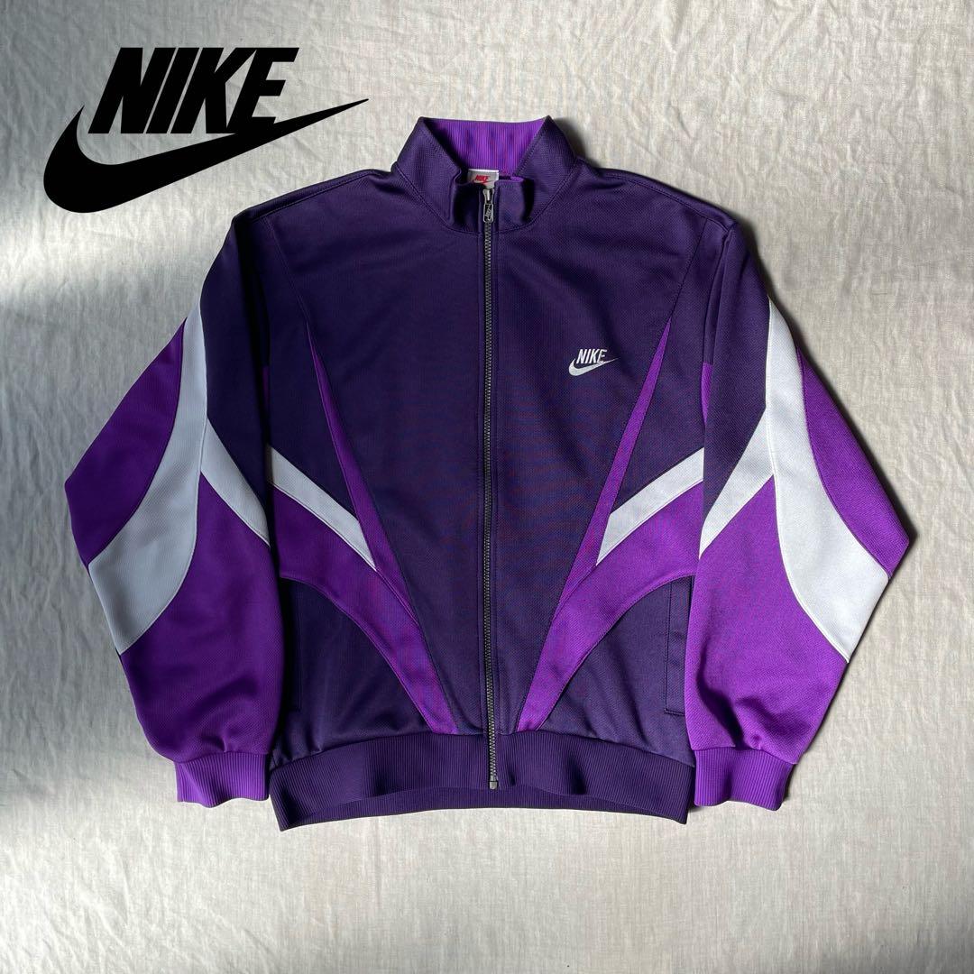NIKE ナイキ トラックジャケット パープル 希少 切り替え 紫 XL - メルカリ