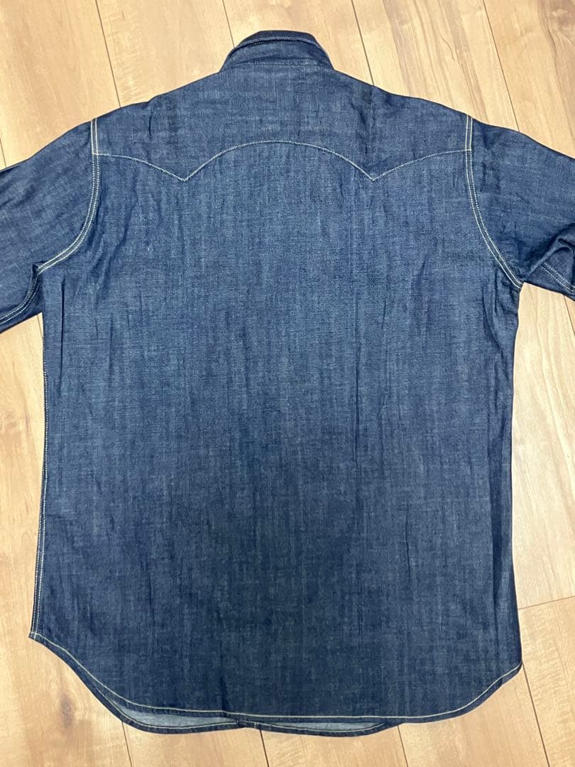 希少 LVC LEVI'S 1955 ソートゥース シャツ デニム サドルマン - メルカリ