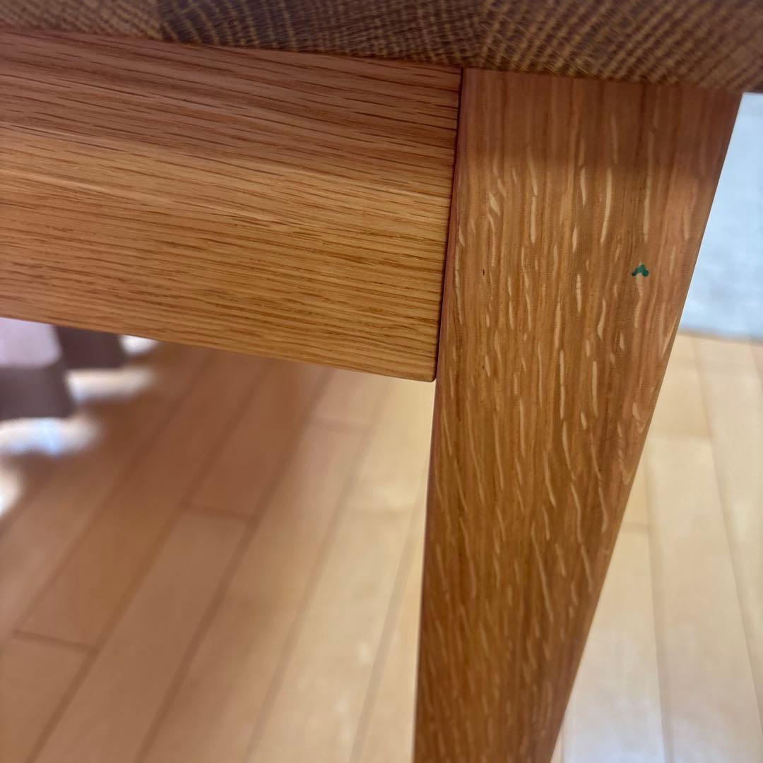 無印良品　無垢材デスク　引出し付き　オーク材　学習机