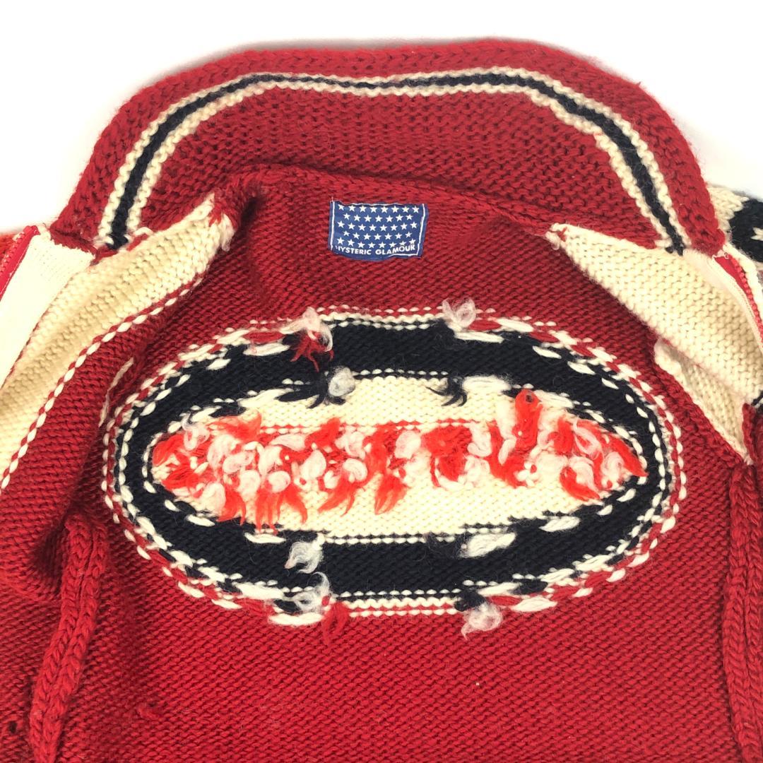希少】ヒステリックグラマー／69 RED DEVIL カウチンニット - メルカリ