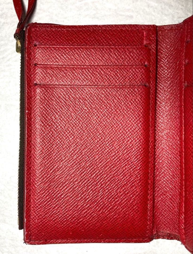 ルイヴィトン ダミエエベヌ ポルトフォイユ　ヴィクトリーヌ 三つ折り財布