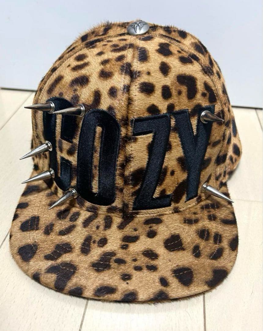 Cozy worldwide ヒョウ柄 スパイクキャップ COZY WORLDWIDE】ヒョウ柄