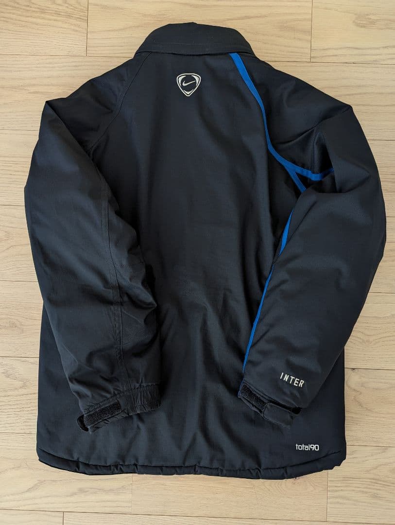 インテル 中綿ジャケットNIKE ナイキ ワッペン サイズM 黒x青