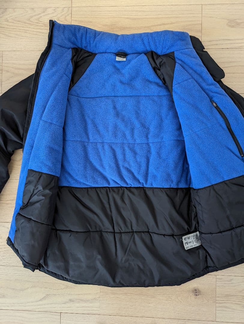 インテル 中綿ジャケットNIKE ナイキ ワッペン サイズM 黒x青