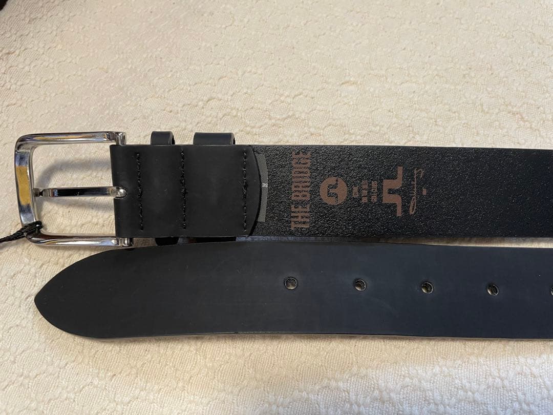 J.LINDEBERG ブラックレザーベルト