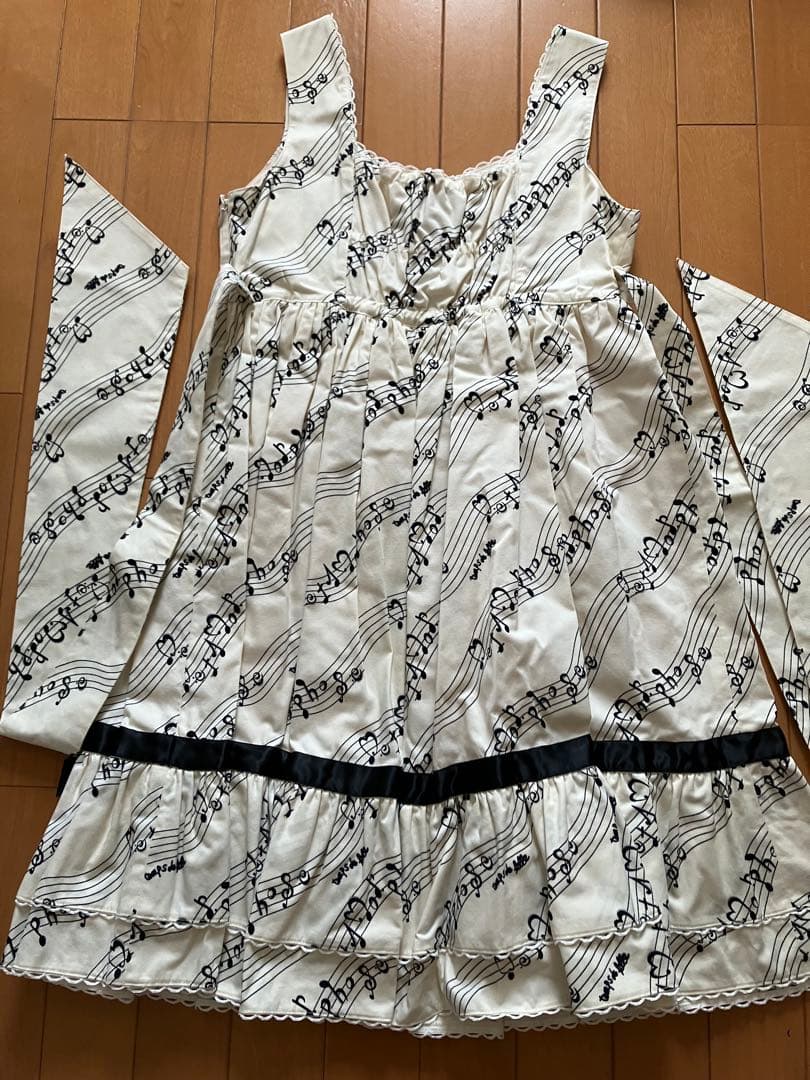 メタモルフォーゼ Melody Note ハイウエストジャンパースカート