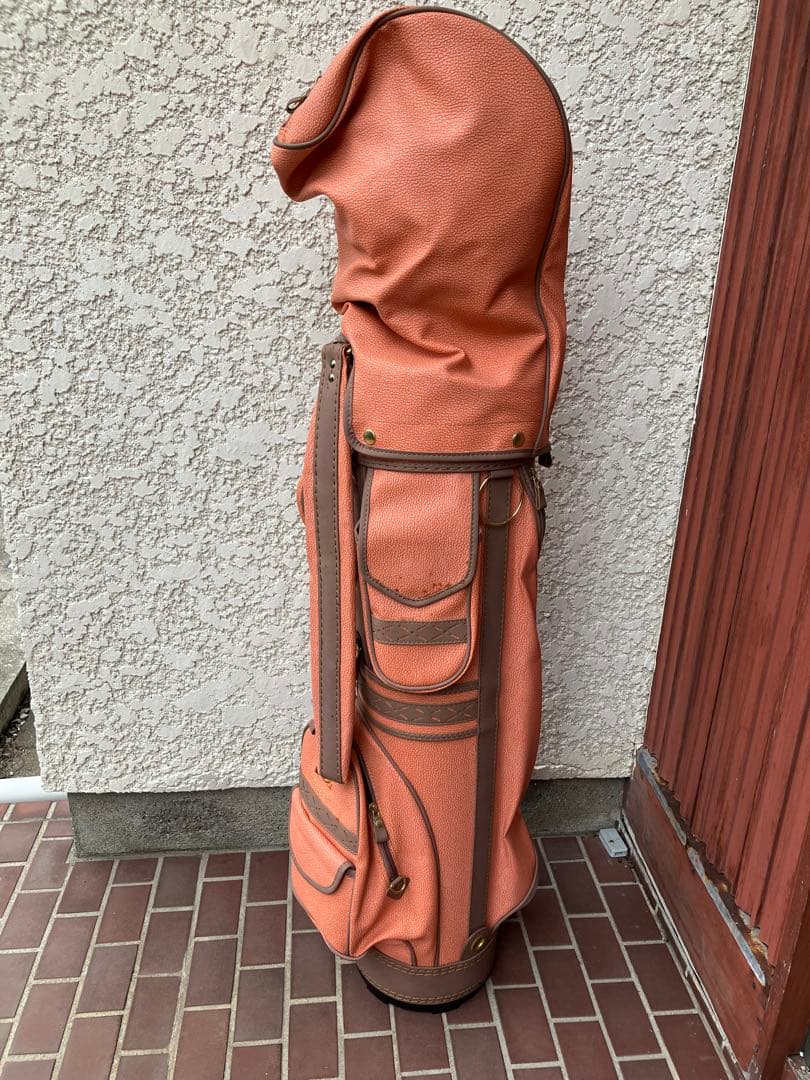 最終価格！【新品・未使用】マルマン　レディース ゴルフキャディバッグオレンジ