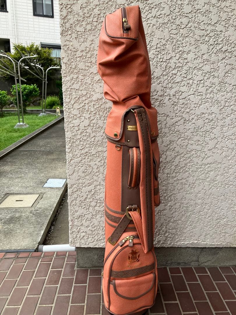 最終価格！【新品・未使用】マルマン　レディース ゴルフキャディバッグオレンジ