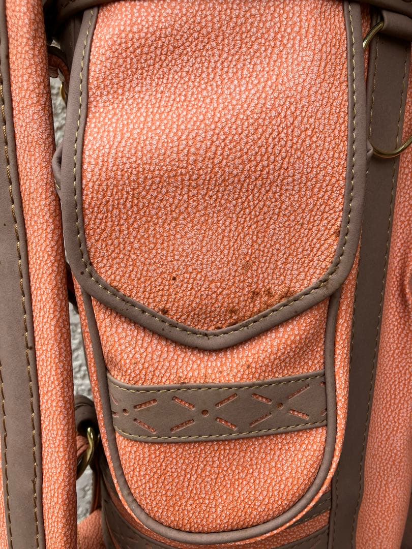 最終価格！【新品・未使用】マルマン　レディース ゴルフキャディバッグオレンジ