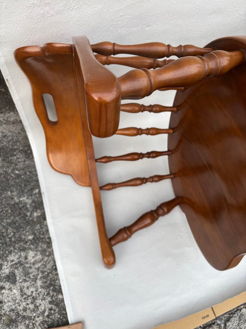 アンティークな飛騨産業 キツツキ ウィンザーチェアー　きれい　木製チェア　ラスト