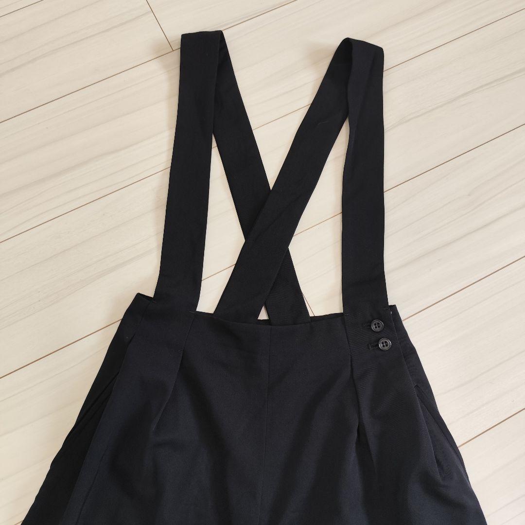 美品✨️Y's ヨウジヤマモト タックワイド サロペットパンツ ブラック