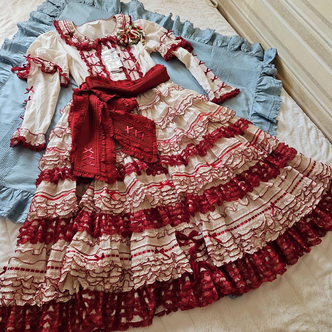 ☆ピンクハウス☆❤️阪神限定ワンピースとサッシュベルト✨綿ローン